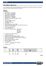 Preview for 6 page of DAPAudio CA-2300 Operating Instructions Manual