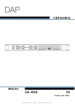 Preview for 1 page of DAPAudio CA-4150 User Manual