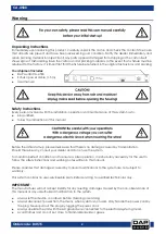 Preview for 3 page of DAPAudio CA-4500 Manual