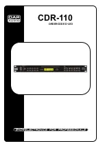 DAPAudio CDR-110 Instruction Manual предпросмотр