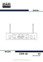 Preview for 1 page of DAPAudio COM-42 Manual