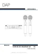 Preview for 1 page of DAPAudio COM-42 User Manual