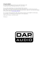 Предварительный просмотр 2 страницы DAPAudio COM-54 User Manual