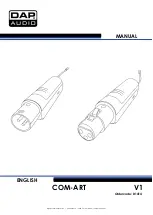 Preview for 1 page of DAPAudio COM-AR Manual