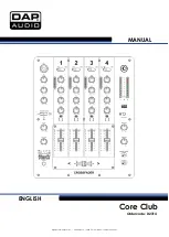 DAPAudio Core Club Manual preview