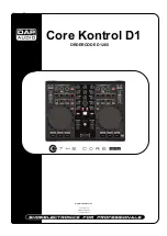 Preview for 1 page of DAPAudio Core Kontol D1 Manual