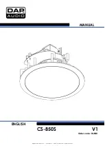 Предварительный просмотр 1 страницы DAPAudio CS-850S Manual