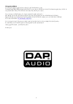 Предварительный просмотр 2 страницы DAPAudio D145273B Manual