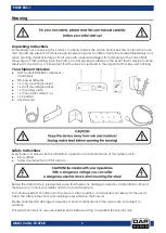 Предварительный просмотр 3 страницы DAPAudio D1476B Manual