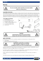 Предварительный просмотр 3 страницы DAPAudio D1485 Manual