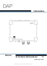 DAPAudio D1529 User Manual preview