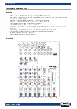 Предварительный просмотр 6 страницы DAPAudio D2282 Manual