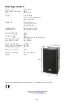 Предварительный просмотр 12 страницы DAPAudio D3315 Manual