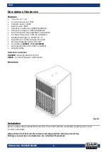 Предварительный просмотр 6 страницы DAPAudio D3423 Manual