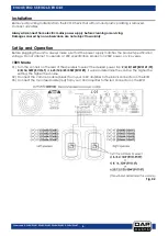 Предварительный просмотр 7 страницы DAPAudio D3680 Manual