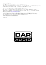 Предварительный просмотр 2 страницы DAPAudio D6147 Manual