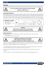 Предварительный просмотр 3 страницы DAPAudio D6153 Manual