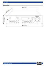 Предварительный просмотр 22 страницы DAPAudio D6153 Manual