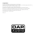 Preview for 2 page of DAPAudio D6503 Manual