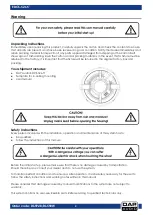 Предварительный просмотр 3 страницы DAPAudio D6592B Manual