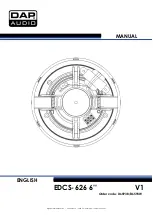 DAPAudio DCS-626 Manual предпросмотр