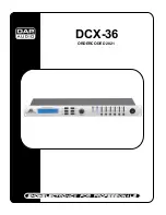 DAPAudio DCX-36 MKII Product Manual preview