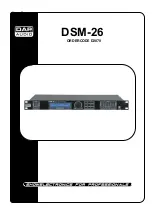 Preview for 1 page of DAPAudio DSM-26 User Manual