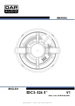 DAPAudio EDCS-526 Manual предпросмотр