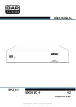 Preview for 1 page of DAPAudio EDGE ED-1 User Manual