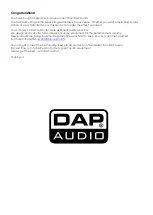 Preview for 2 page of DAPAudio Falcon 700 Instruction Manual