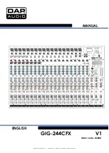 Preview for 1 page of DAPAudio GIG-244CFX Manual