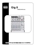 DAPAudio Gig 8 Product Manual preview