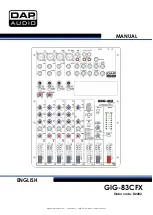 Preview for 1 page of DAPAudio GIG-83CFX Manual