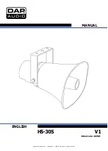 DAPAudio HS-30S Manual предпросмотр