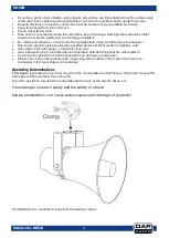 Предварительный просмотр 4 страницы DAPAudio HS-50R Manual