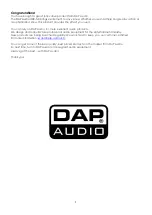 Preview for 2 page of DAPAudio IMIX-5.3 Owner'S Manual