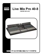 DAPAudio Live Mix Pro 40-8 Manual preview