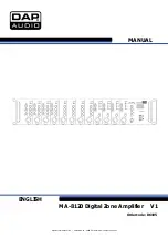 Preview for 1 page of DAPAudio MA-8120 Manual