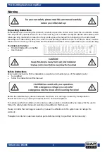 Preview for 3 page of DAPAudio MA-8120 Manual