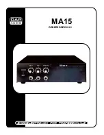 DAPAudio MA15 User Manual preview