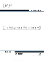 Предварительный просмотр 1 страницы DAPAudio MP-220BT User Manual