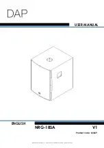 DAPAudio NRG-18SA User Manual preview