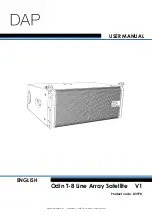 Preview for 1 page of DAPAudio Odin T-8 Line Array Satellite V1 User Manual