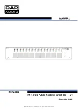 DAPAudio PA-16120 Manual preview