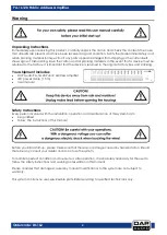 Preview for 3 page of DAPAudio PA-16120 Manual