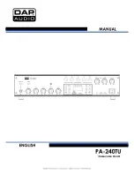 DAPAudio PA-240TU Manual preview