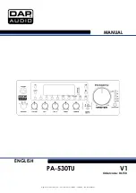 Preview for 1 page of DAPAudio PA-530TU Manual