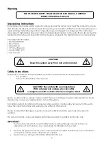 Preview for 4 page of DAPAudio PA-805CDTU User Manual