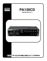 Preview for 1 page of DAPAudio PA100CD User Manual