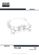 DAPAudio PDI-200 Manual предпросмотр